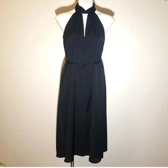 Banana Republic Twist-Neck Satin Dress - Picture 2 of 13